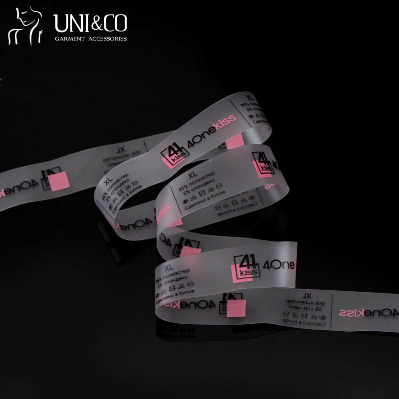 Printed Waterproof Clear Tpu Labels Custom For Clothing